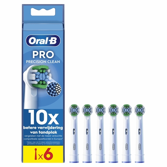 ORALB OPZETBORSTEL PRECISION CLEAN 6 PAK